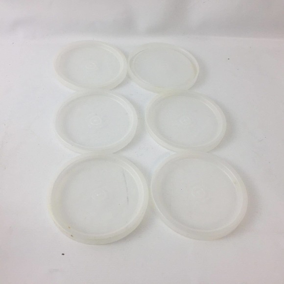 VTG TUPPERWARE MINI JELLO GELATIN DESSERT CUPS JEL ETTE W/LIDS RETRO LOT OF 6 - Picture 4 of 5